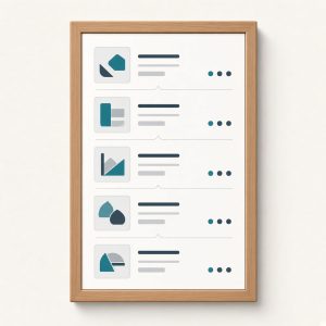 Structured menu items