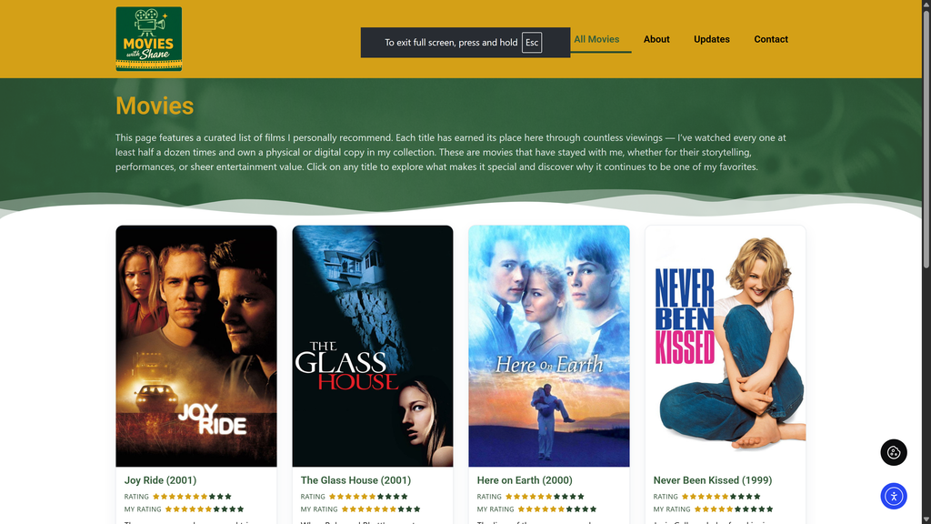 MovieFrame Sample Screenshot