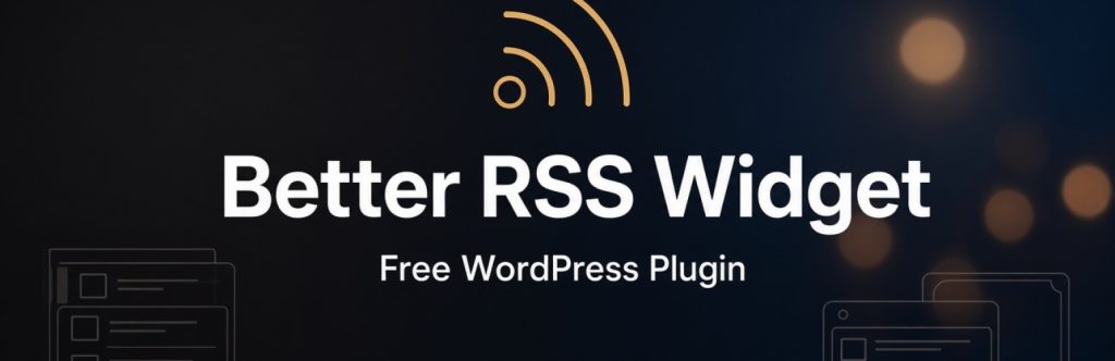 Better RSS Widget banner