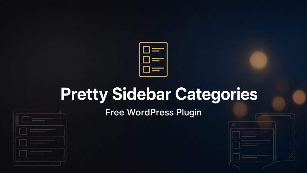 Pretty Sidebar Categories banner